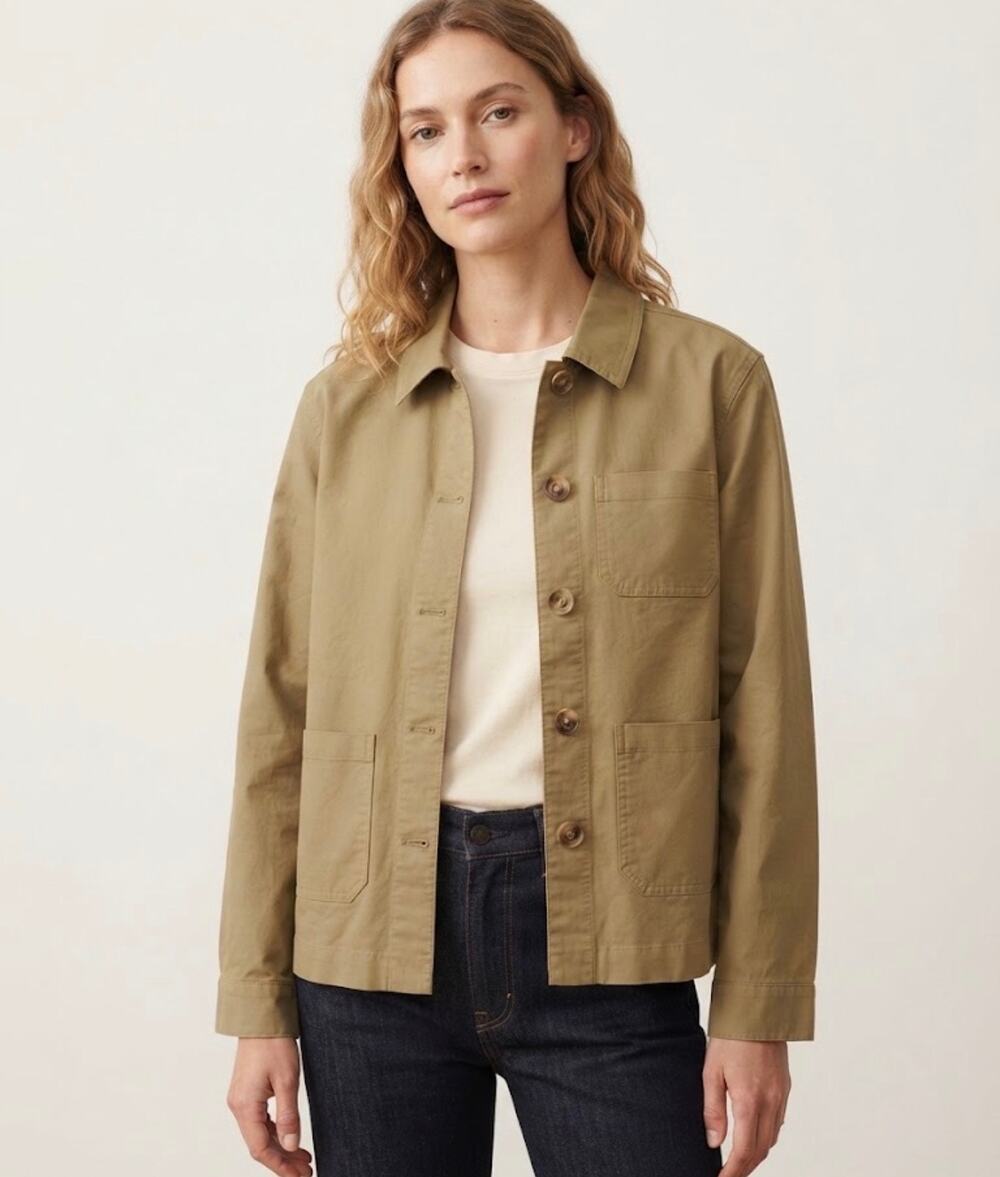 New few Moda Caara khaki jacket size large